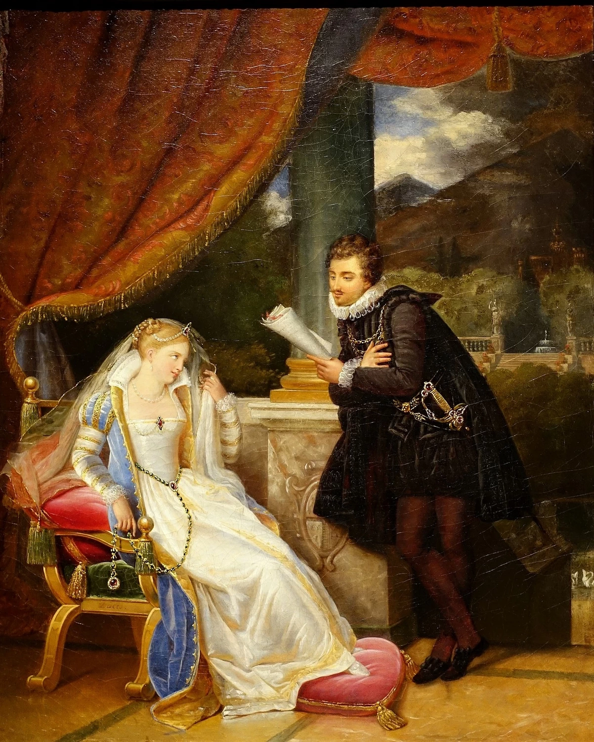 Poesia. Tasso legge i suoi versi a Leonora d'Este - Musée des Beaux, Arts, Palais de l'Evêché, salle d'exposition, Limoges